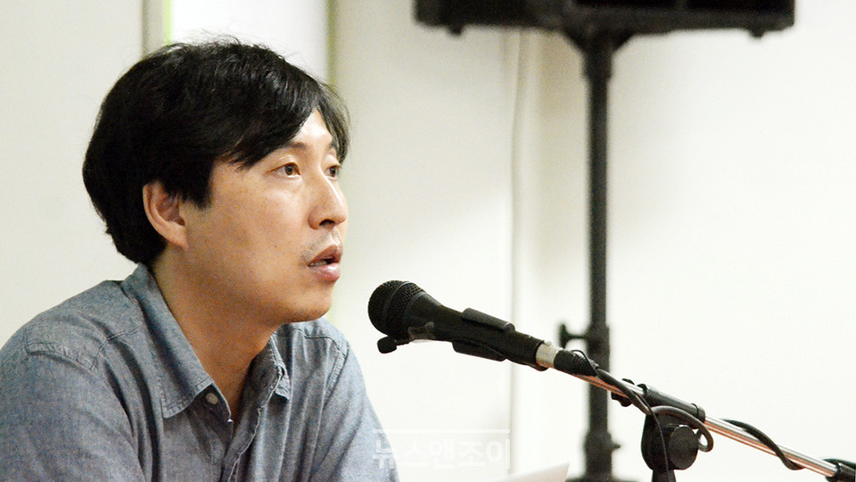 김 연구원은 기후변화 회의론보다 기후 침묵이 더 나쁘다며 환경을 위해 함께 연대해야 한다고 말했다. 뉴스앤조이 여운송