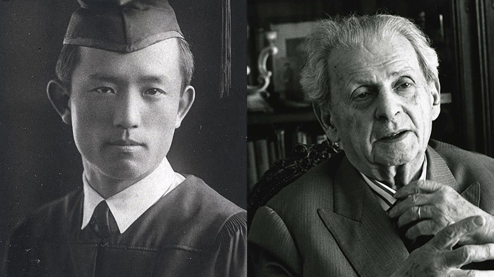 윤동주(1917~1945)와 레비나스(1906~1995). 사진 출처 위키피디아