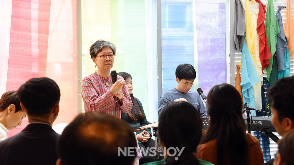 2019년 아이다호데이 장신대 징계 학생들이  때 함께 모인 성소수자. 뉴스앤조이 이은혜