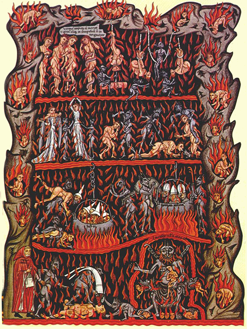 중세 교회의 지옥도. 사진 출처 플리커