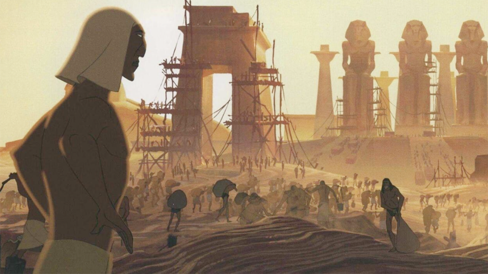 이집트 땅에서 노예였던 히브리인들은 '출애굽'을 통해 자유인이 된다. 영화 '이집트 왕자' 갈무리