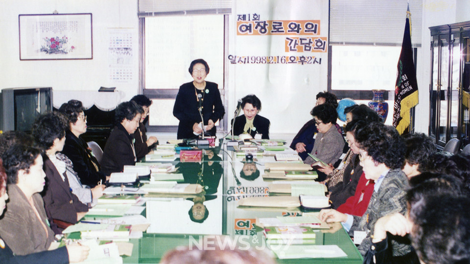 김희원 장로는 교회 민주화를 위해서는 여성 장로 숫자가 늘어나야 한다고 말했다. 사진 제공 여전도회전국연합회 역사전시관