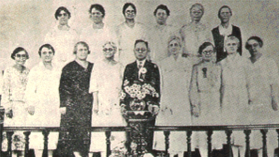 감리회는 교단 초기부터 여성 안수를 도입했지만, 결혼한 목사는 교회를 담임할 수 없다는 성차별 조항이 1989년까지 존속했다. 사진은 1933년 안수를 받은 여성 선교사들. 