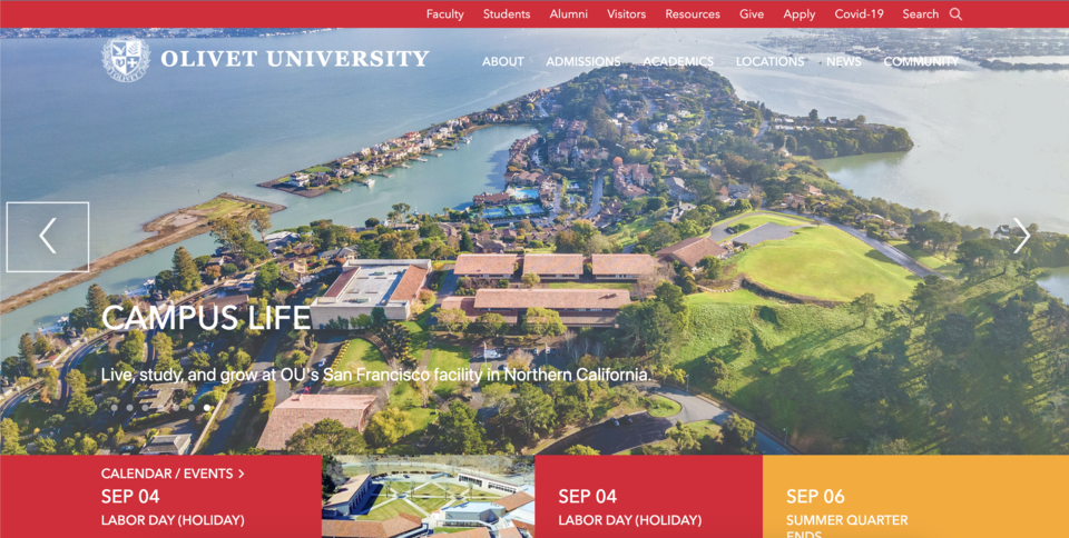 올리벳대학교를 비롯해 이 대학 출신들이 대표로 있는 회사들과 단체들이 무더기로 소송을 당했다. 의도적·조직적으로 일종의 '대출 사기'를 일으켰다는 혐의다. 올리벳대학교 홈페이지 갈무리