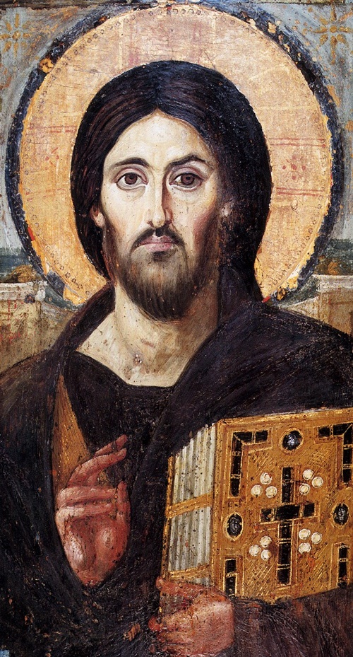 작가 미상. 카타리나 수도원의 '그리스도 판토크라토르'. 사진 출처 wikipedia.org