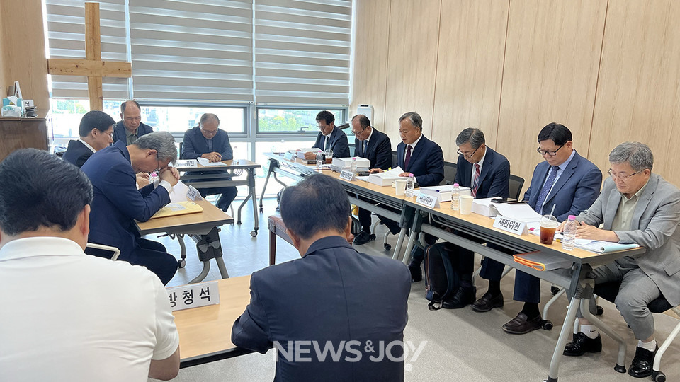 현종남 목사의 연회 재판이 7월 19일 감리회 경기연회 본부에서 열렸다. 뉴스앤조이 나수진