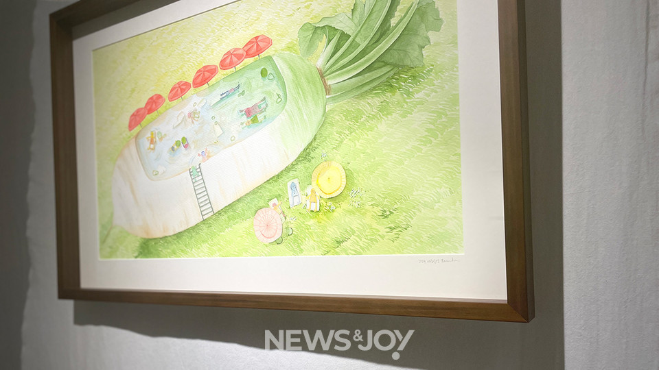 작품 이름은 '무우수영장'. 상길 씨가 뭇국을 좋아하는 데서 착안했다. 사진 제공 정의의느티나무숲교회