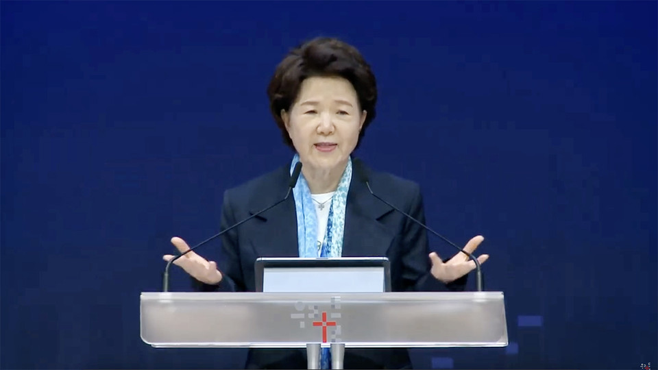 김양재 목사. 우리들교회 유튜브 갈무리 