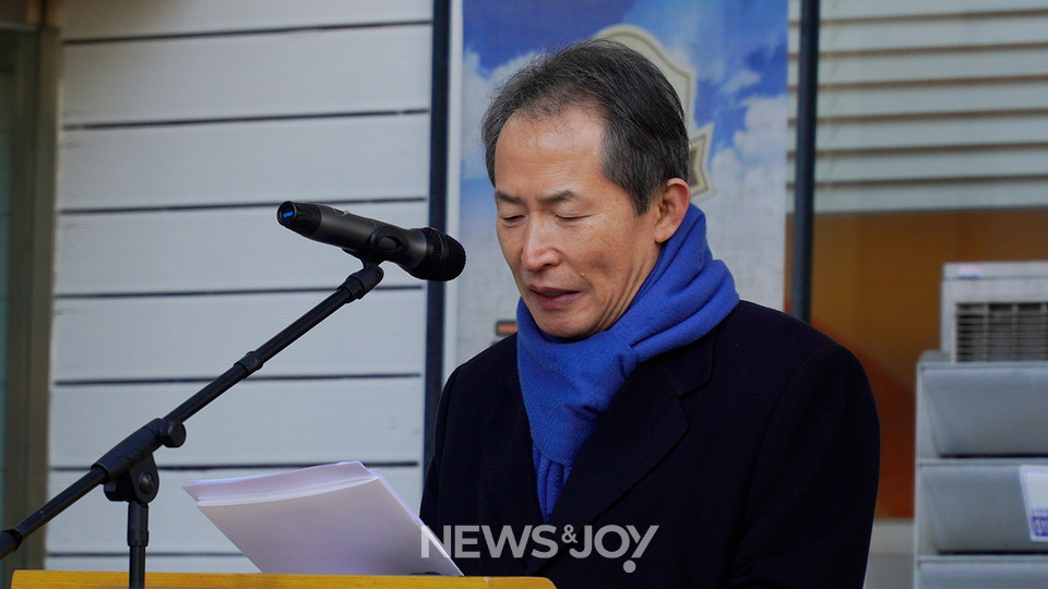 지형은 목사는 시국 기도회를 연 예장통합 목회자들의 취지에 공감하며 앞으로 연대할 것이라고 말했다. 뉴스앤조이 안디도