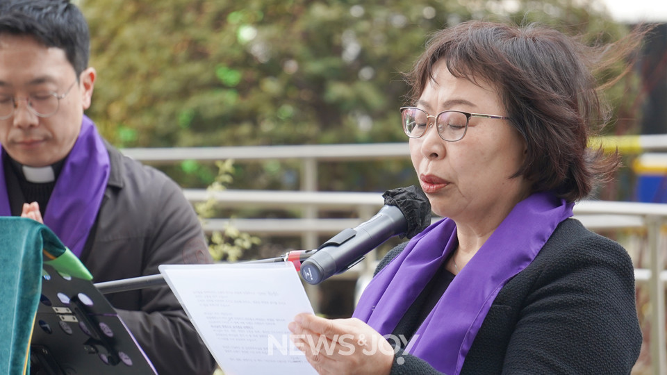 이시정 권사. 뉴스앤조이 엄태빈