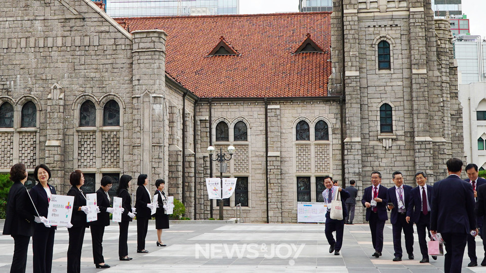 예장통합 110회 총회에서 여성 총대 할당제가 부결됐다. 뉴스앤조이 엄태빈