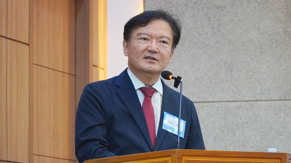 <b>민경욱</b> 전 의원, 고애연 포럼 도중 졸도…<b>의식불명</b> 상태로 병원 이송